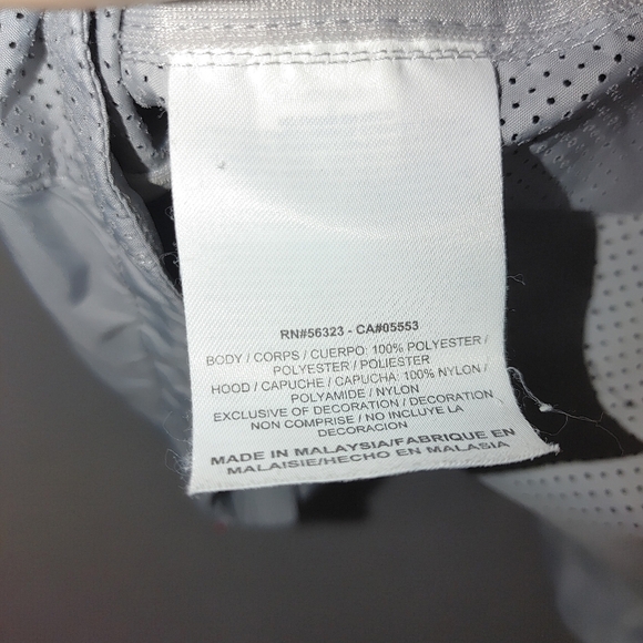 Nike‎ Vapor Mesh Full Zip Running Jacket Gray Green Silver Reflective Size Small - Picture 9 of 9